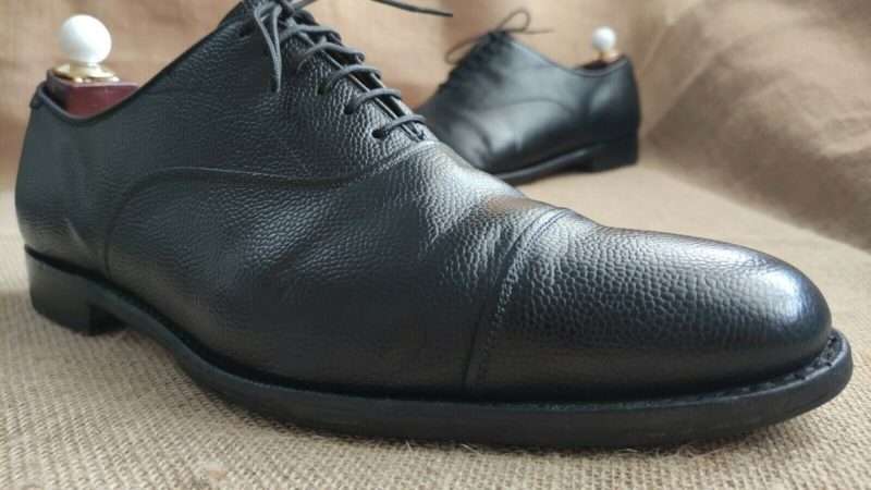 Church's LANARK Black Pebble Grain Leather Oxford Shoes UK 10.5 F || US 11.5